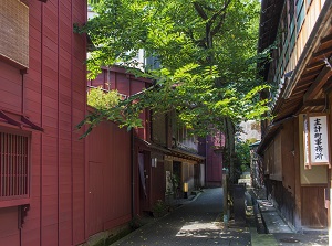 An alley in Kazuemachi-Chayagai