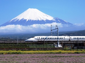Mt.Fuji and Shinkansen