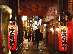 Entrance of Hozenji-Yokocho