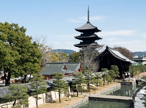 Nandaimon and Five-story Pagoda of Toji