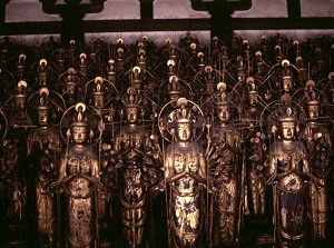 Statues of Senju-Kannon in Sanjusangen-do