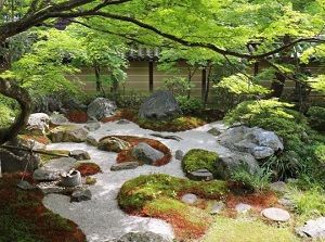 Japanese garden in Eikando