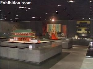 Exhibition room in the Museum of Kyoto