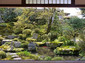 Japanese garden in Jikko-in