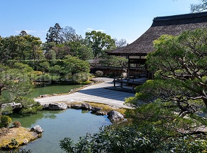 Shinden and the Japanese garden in Ninnaji