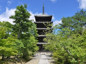 Five-stories Pagoda in Ninnaji