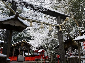 Nonomiya Shrine in winter