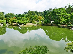 Japanese garden in Katsura Rikyu
