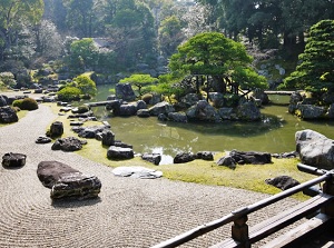Japanese garden in Sanbo-in