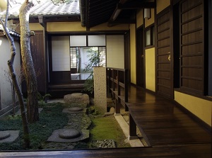 Courtyard of Machiya in Naramachi