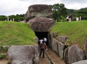 Path under Ishibutai Tomb