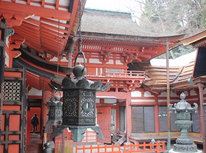 Roumon gate of Tanzan Shrine
