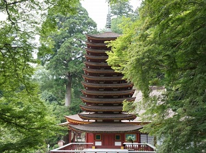 Thirteen-storied Pagoda of Tanzan Shrine