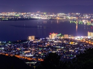 Night view of Otsu city