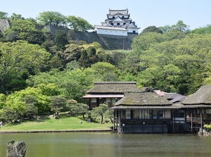 Genkyu-en garden in Hikone Castle