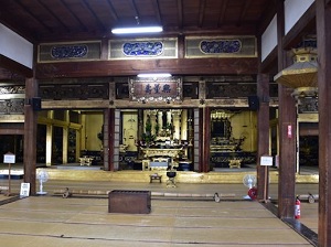 Inside of Main hall of Daitsuji in Nagahama