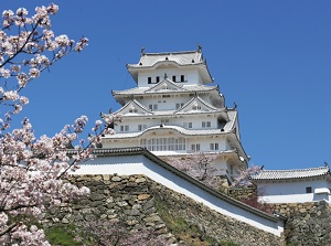 Himeji Castle in spring