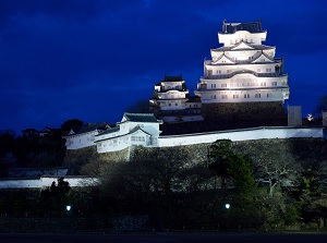 Himeji Castle in the evening