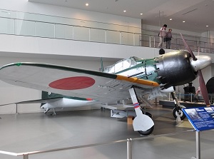 Zero fighter plane in Yamato Museum