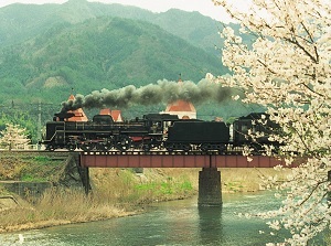 Steam locomotive train Yamaguchi