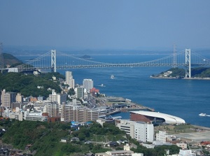 Kanmonkyo bridge from Shimonoseki side