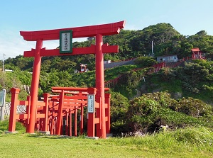 Exit of the tunnel of Torii gates