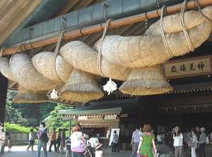 O-shimenawa of kaguraden in Izumo-taisha