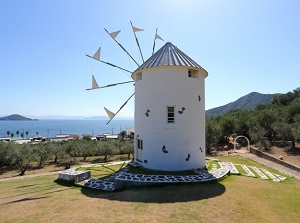 Greek wind mill in Olive Park