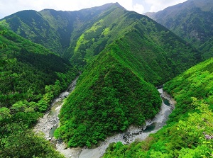 Hinoji Gorge in Iya Valley