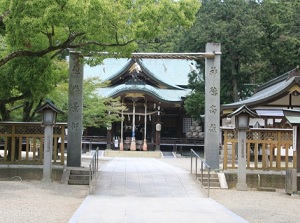 Haiden of Oasahiko Shrine
