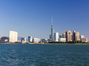 Seaside Momochi from the sea