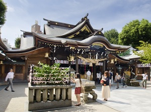 Main shrine of Kushida Shrine