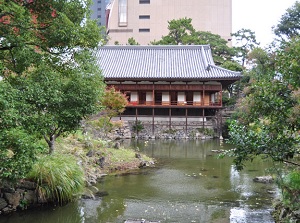 Japanese garden in Kokura Castle