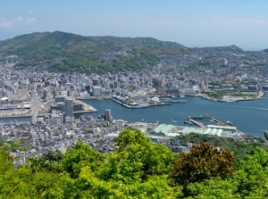 View of Nagasaki Port from Mount Inasa