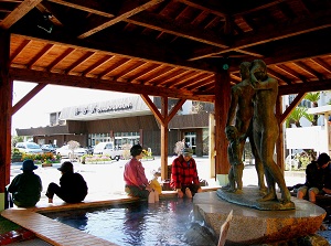 Footbath in front of JR Ibusuki station