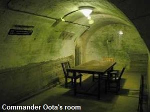 Commander Oota's room in Former Japanese Naval Underground Headquarters