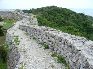 Stone wall of Nakagusuku Castle