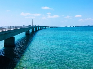 Irabu-Ohashi bridge from Miyako Island