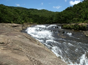 Kanpire Falls in Urauchi River