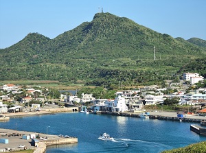 Kubura port in Yonaguni Island